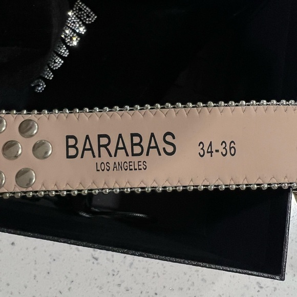 Glamorous Black and Gold Studded Belt